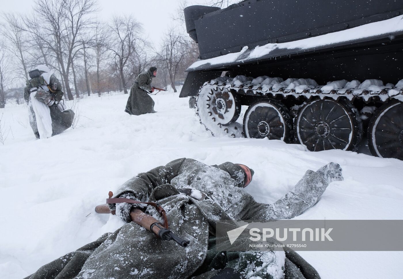 Military-historic reenactment "Battle of Stalingrad"