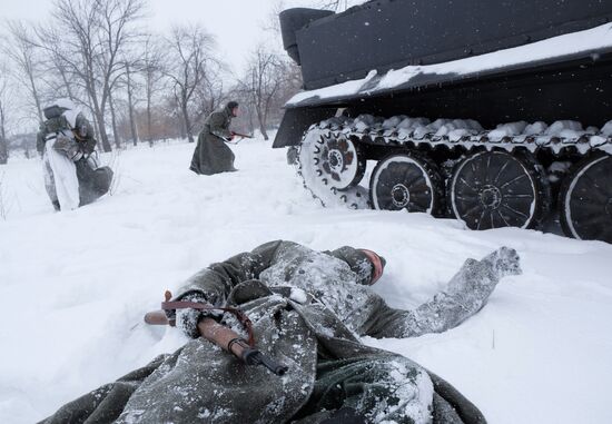Military-historic reenactment "Battle of Stalingrad"