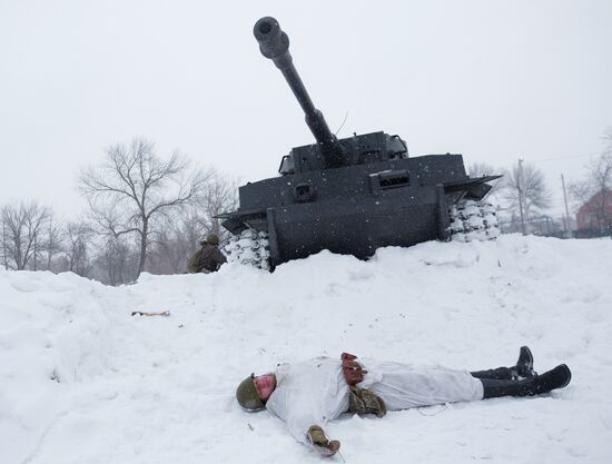 Military-historic reenactment "Battle of Stalingrad"