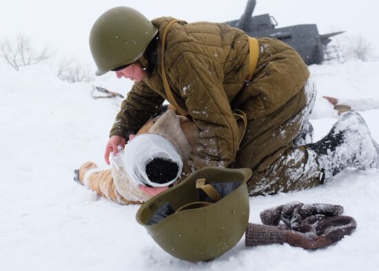 Military-historic reenactment "Battle of Stalingrad"