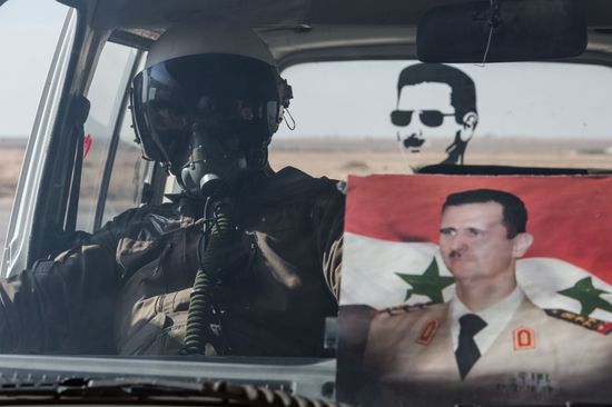 Syrian Air Force base in Homs province