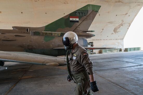 Syrian Air Force base in Homs province