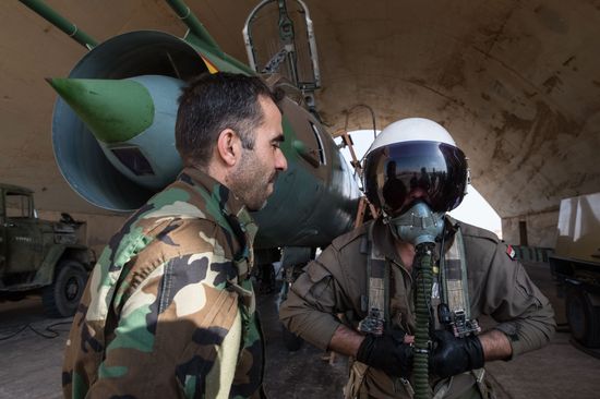 Syrian Air Force base in Homs province