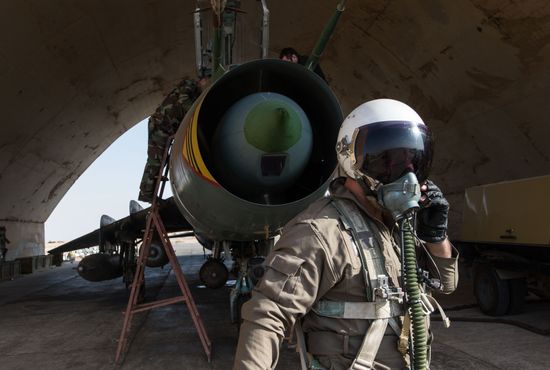Syrian Air Force base in Homs province