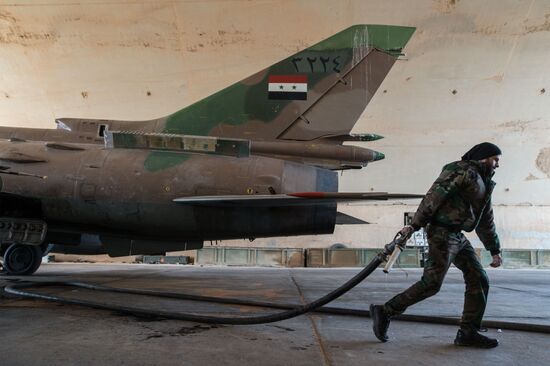 Syrian Air Force base in Homs province