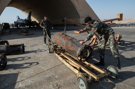 Syrian Air Force base in Homs province
