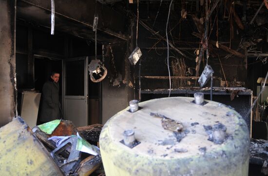 Sberbank, VTB Bank offices set ablaze in Lviv