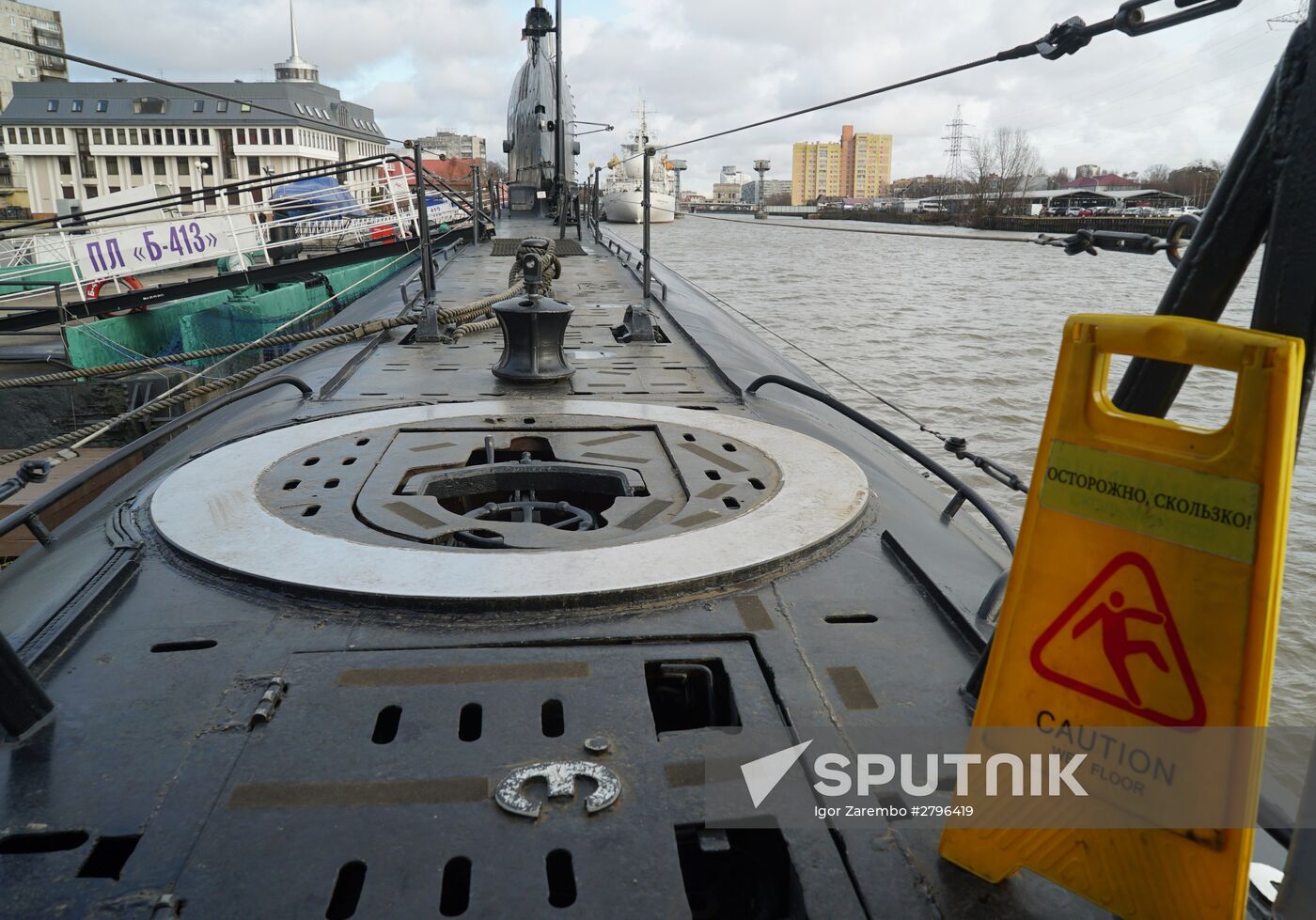 B-413 submarine at Museum of World Ocean in Kaliningrad