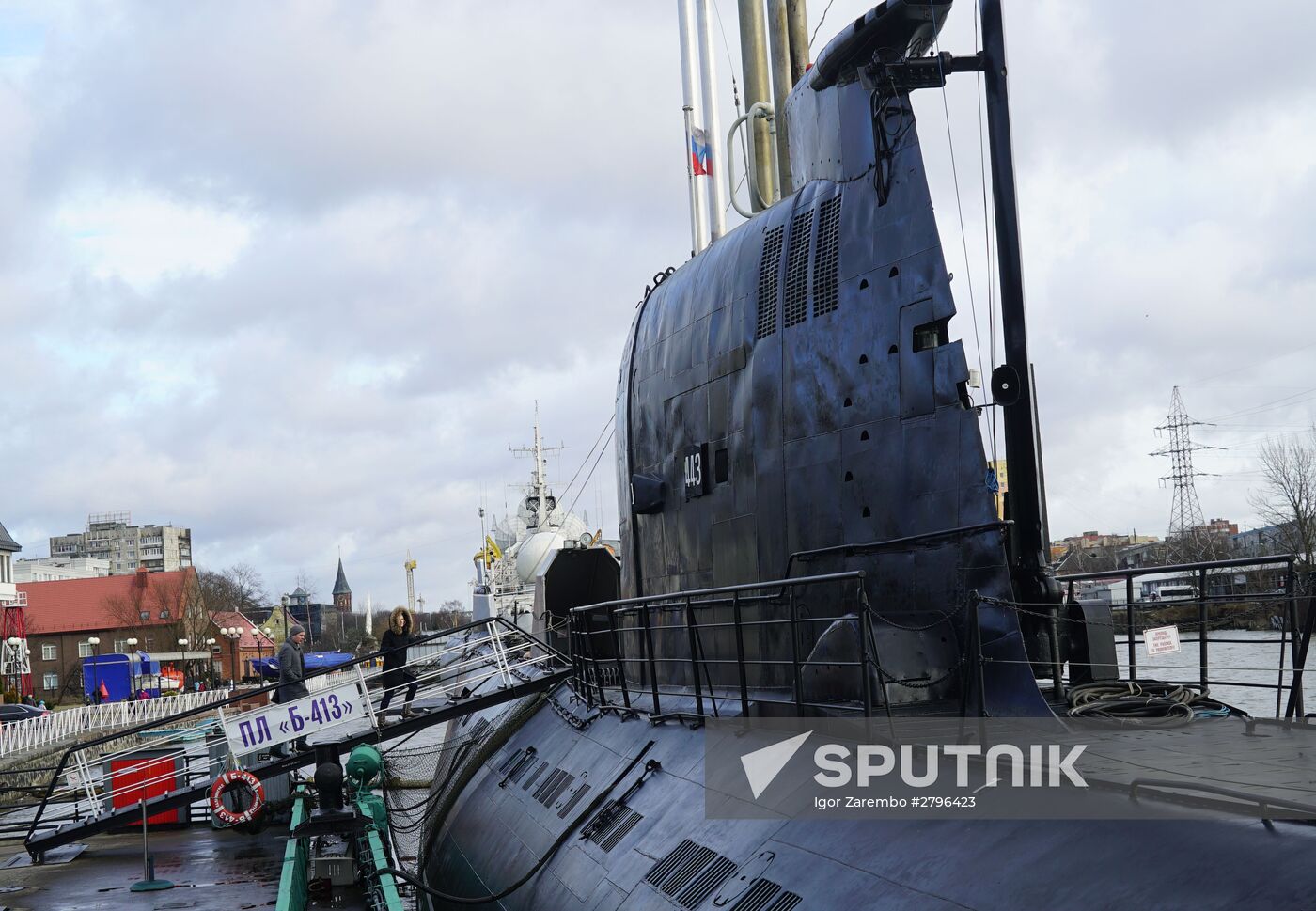 B-413 submarine at Museum of World Ocean in Kaliningrad