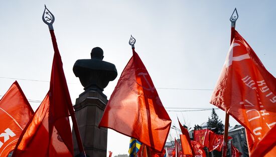 Marches and rallies devoted to Defender of the Fatherland Day in Russian regions