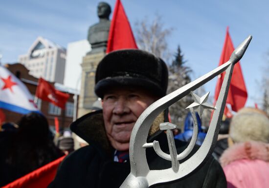Marches and rallies devoted to Defender of the Fatherland Day in Russian regions