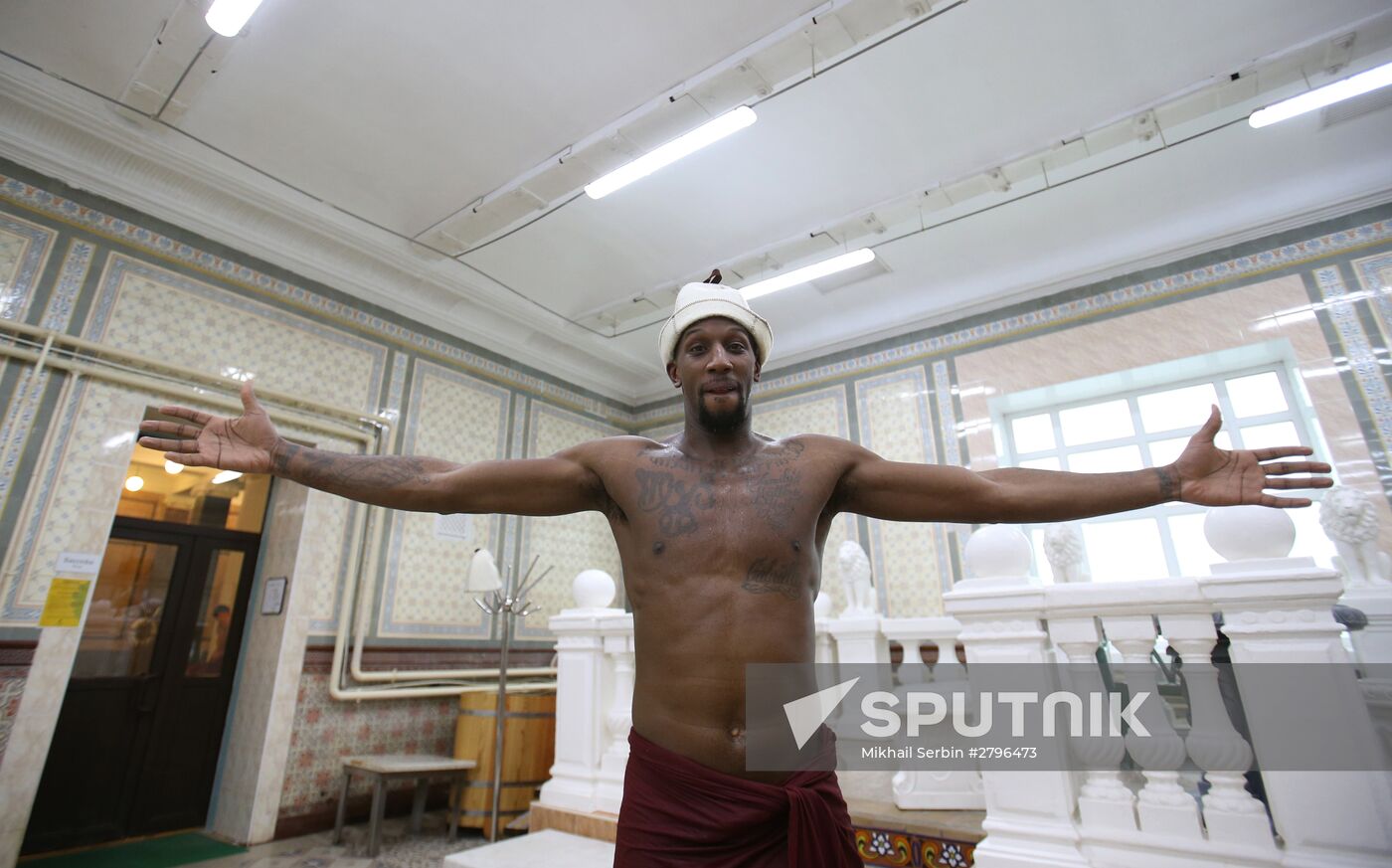 PBC CSKA players visit Sanduny Bath House