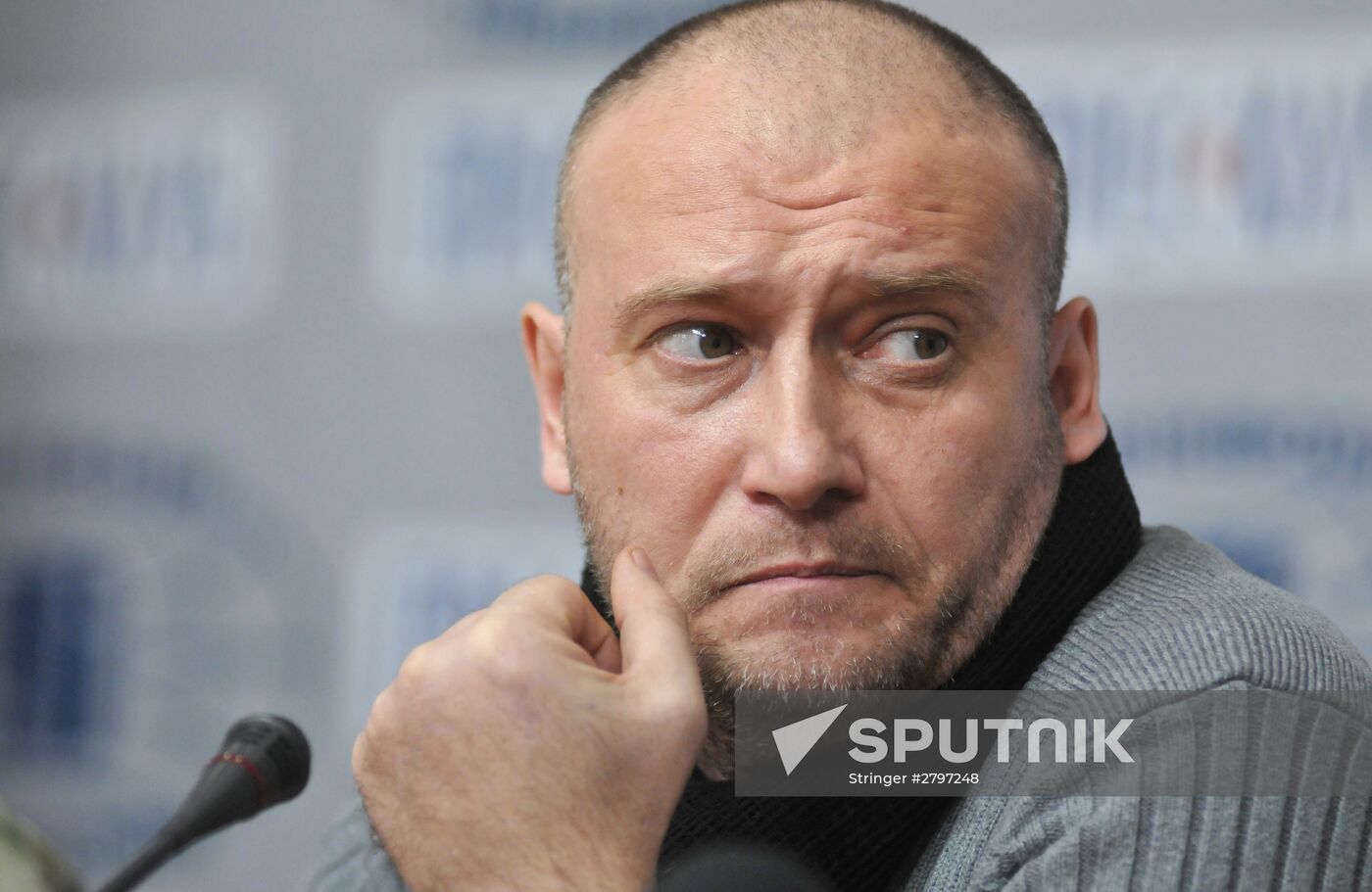 Right Sector Ex-Leader Dmitro Yarosh News Conference in Lvov