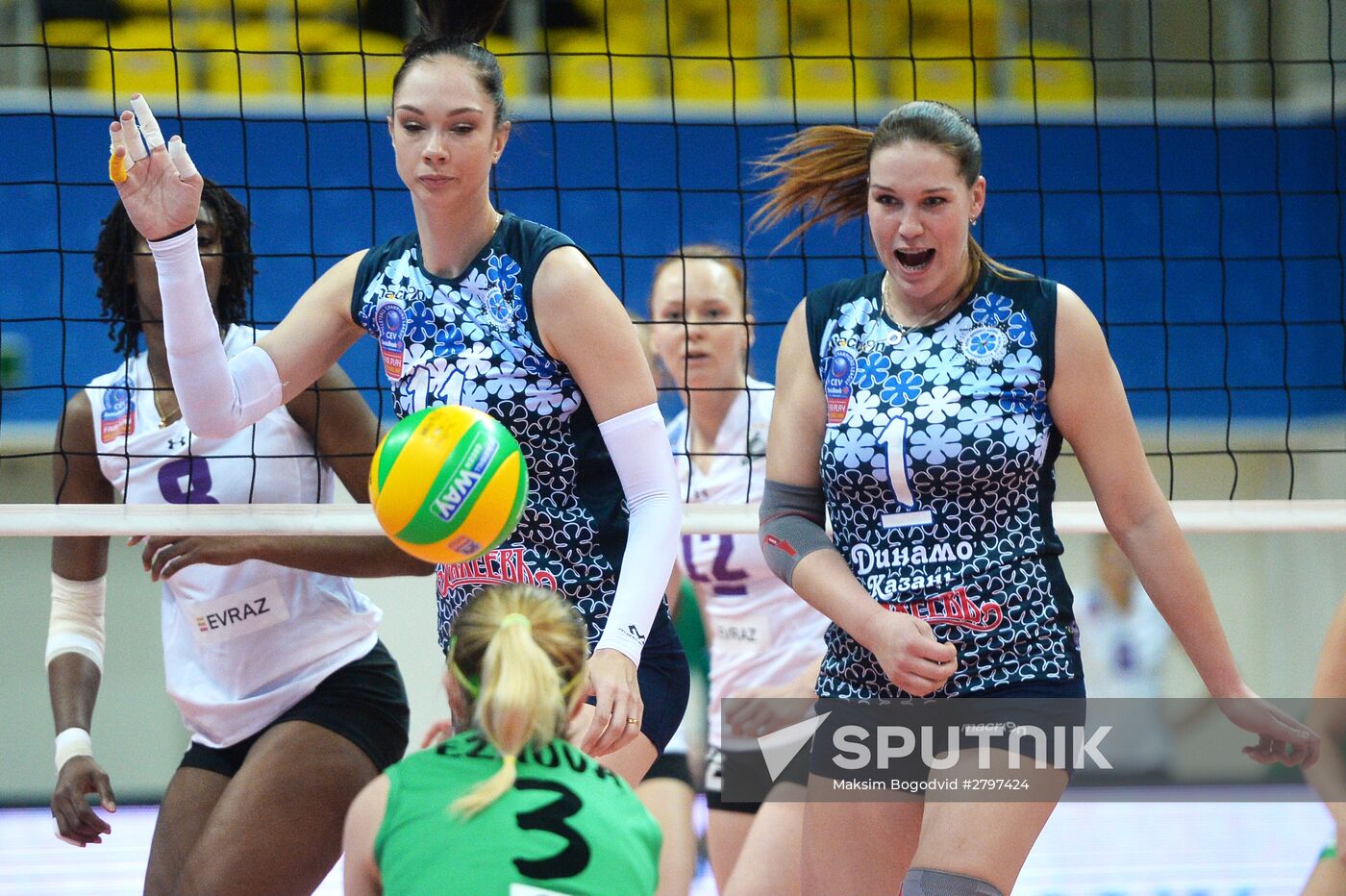 CEV Women's Champions League. Dynamo-Kazan vs. Uralochka-NTMK