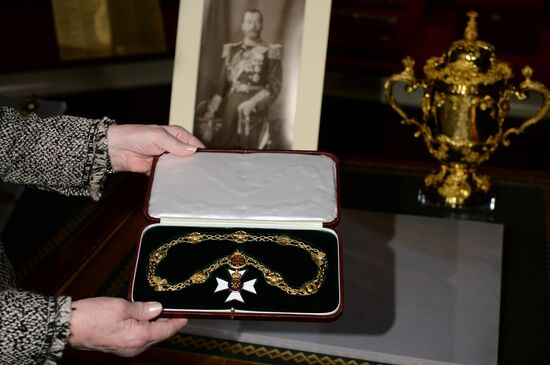 Moscow Kremlin Museum receives Royal Victorian Chain of Nicholas II from British Royal Collection