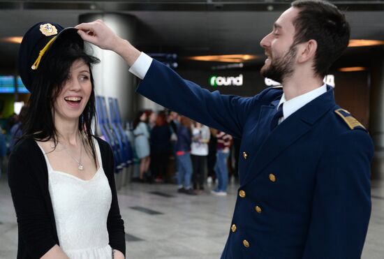 City dancing event "Dance, Moscow!" in Vnukovo airport