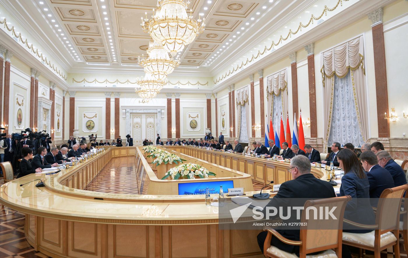 Meeting of Supreme State Council of Union State of Russia and Belarus