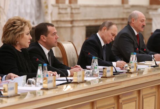 Meeting of Supreme State Council of Union State of Russia and Belarus