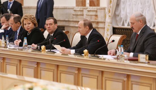 Meeting of Supreme State Council of Union State of Russia and Belarus