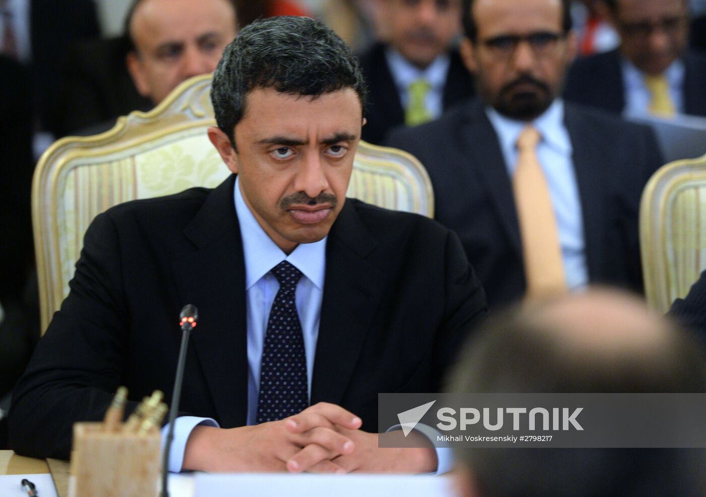 Foreign Minister Sergei Lavrov attends the third session of the Russian-Arab Cooperation Forum