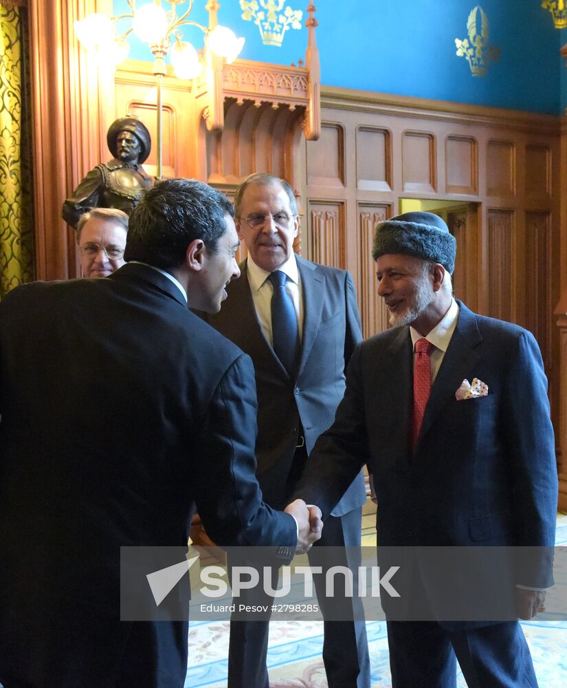 Foreign Minister Sergei Lavrov attends the third session of the Russian-Arab Cooperation Forum