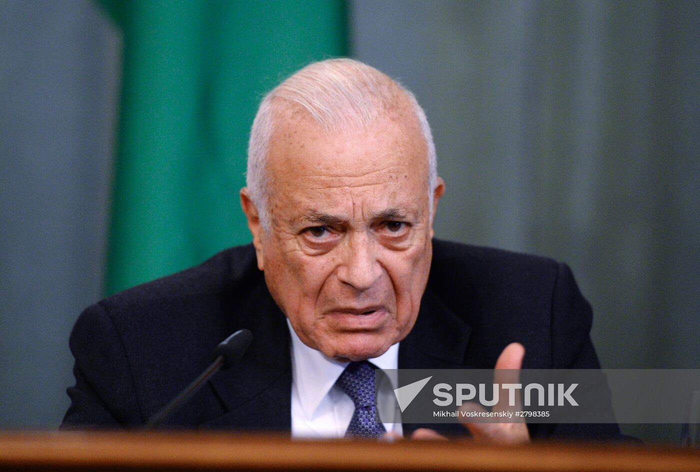 Foreign Minister Sergei Lavrov attends the third session of the Russian-Arab Cooperation Forum