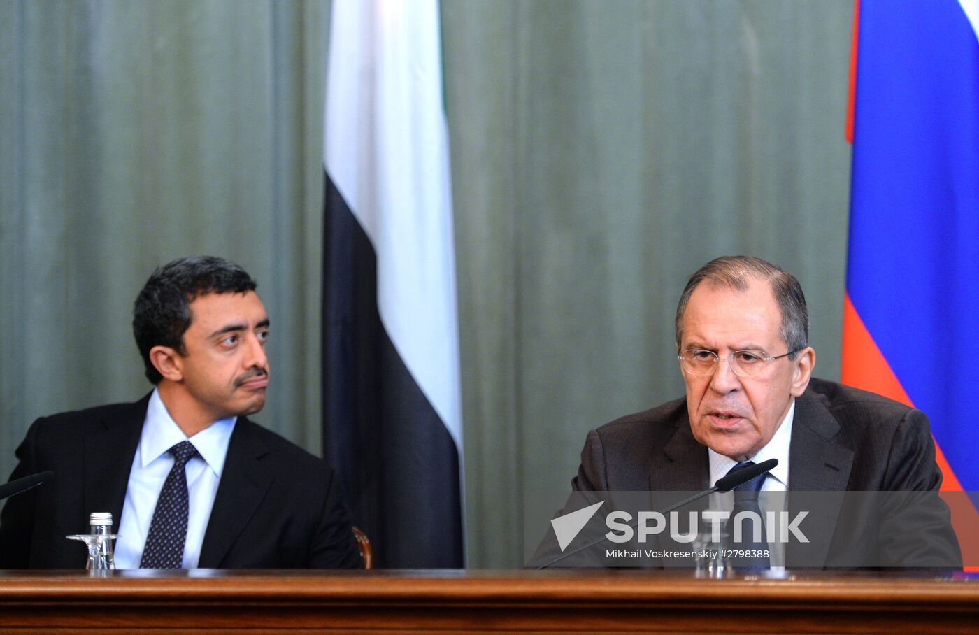 Foreign Minister Sergei Lavrov attends the third session of the Russian-Arab Cooperation Forum