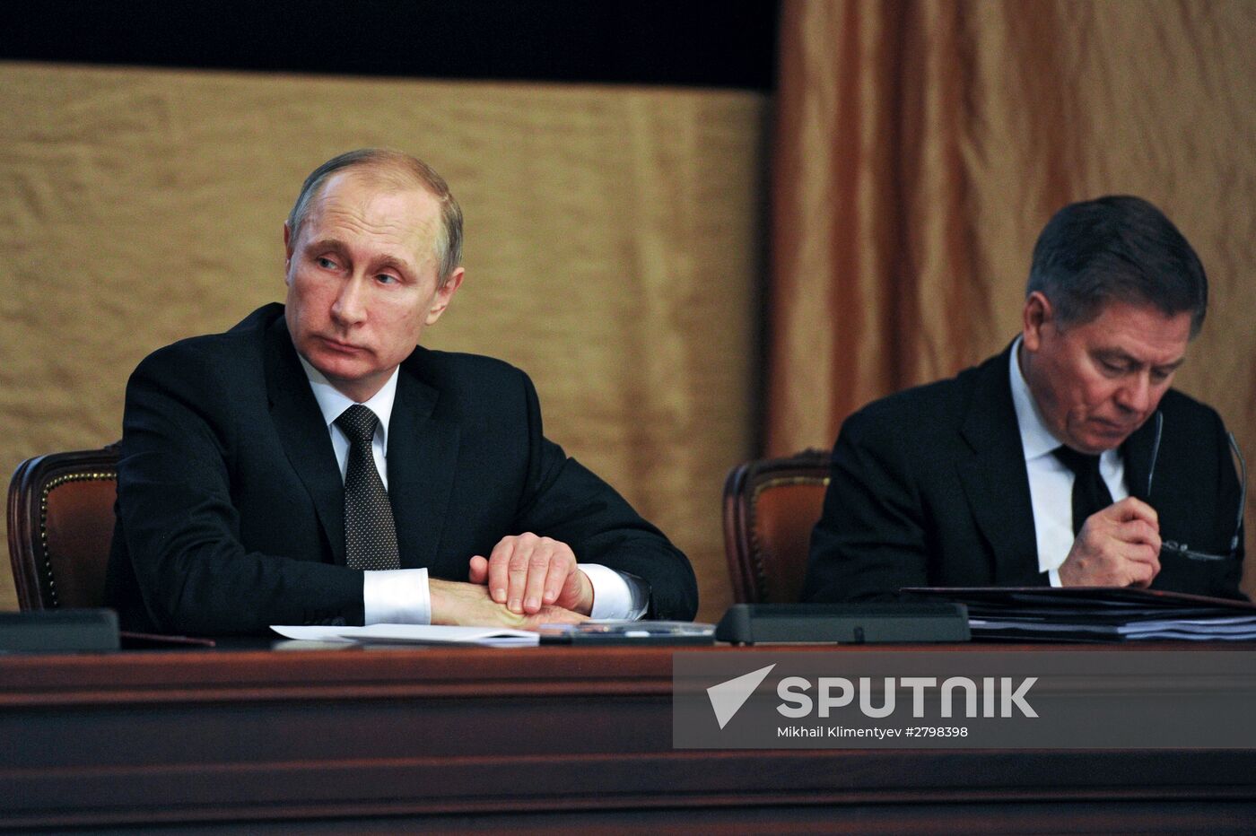 Russian President Vladimir Putin attends meeting of Federal Security Service board