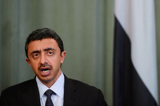 Foreign Minister Sergei Lavrov attends the third session of the Russian-Arab Cooperation Forum