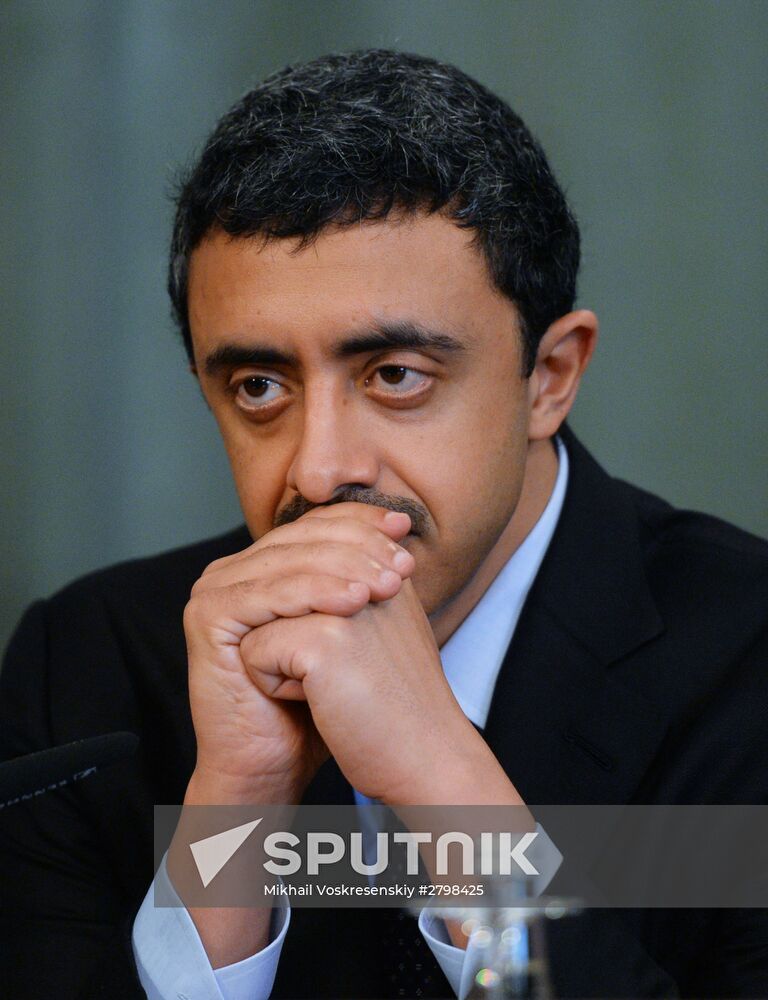 Foreign Minister Sergei Lavrov attends the third session of the Russian-Arab Cooperation Forum