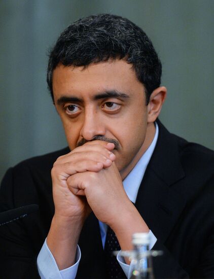 Foreign Minister Sergei Lavrov attends the third session of the Russian-Arab Cooperation Forum