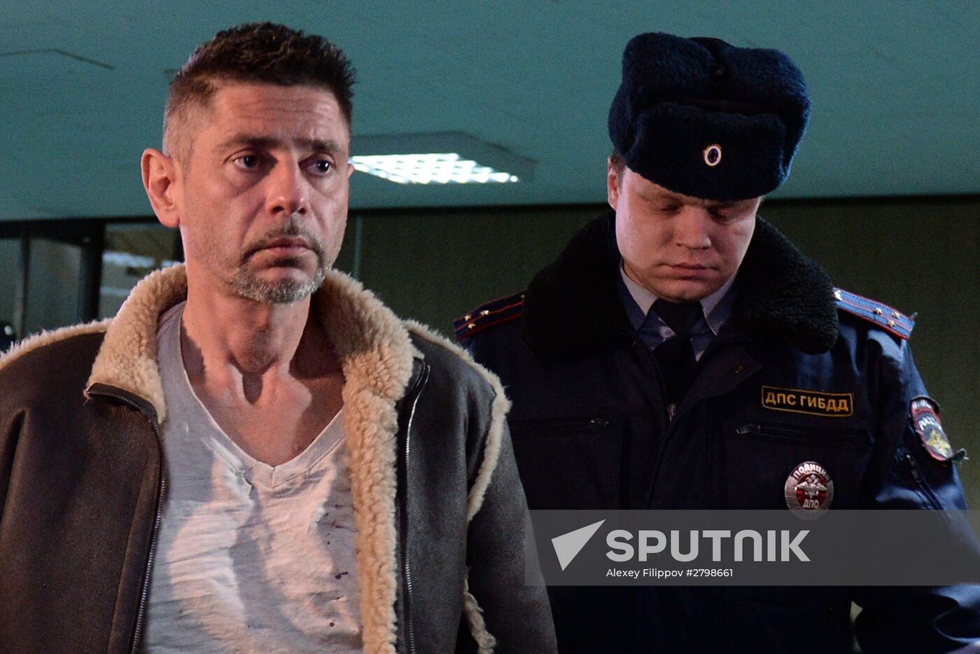 Court hearings on numerous traffic accidents by actor Valery Nikolayev