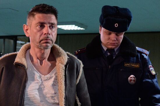Court hearings on numerous traffic accidents by actor Valery Nikolayev