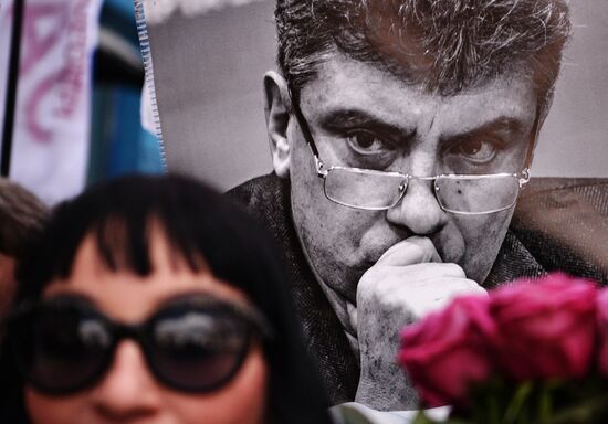 Boris Nemtsov's memory march