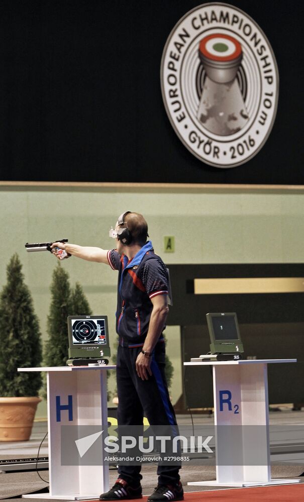 Shooting sports. European air weapon shooting championship