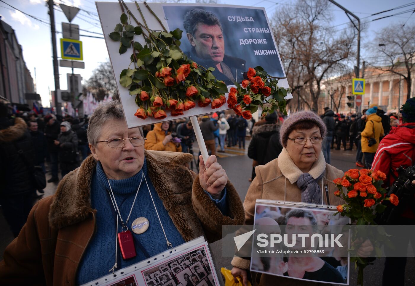 Boris Nemtsov's memory march