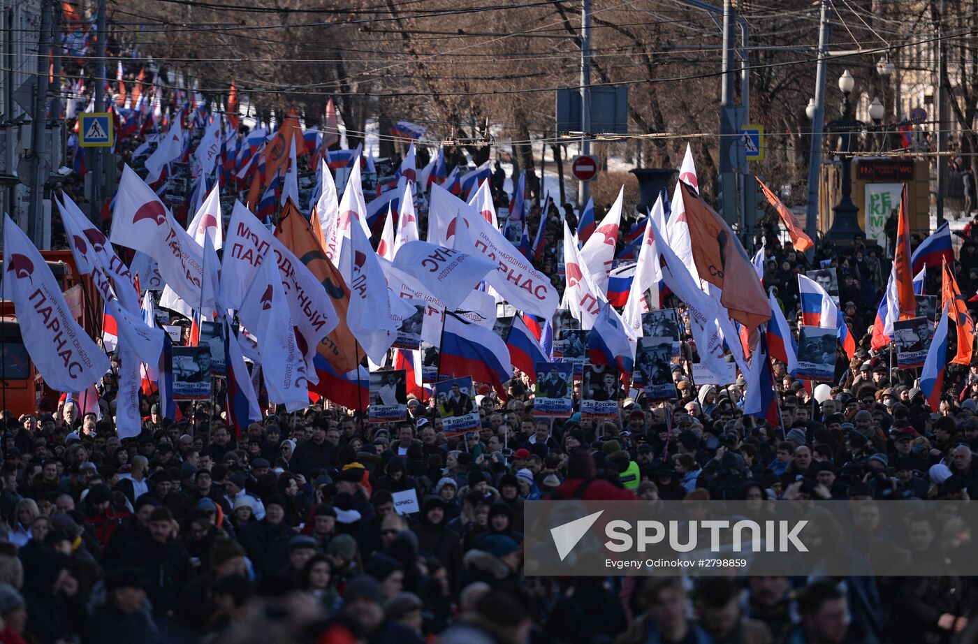 Boris Nemtsov's memory march
