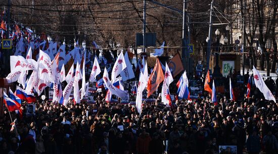 Boris Nemtsov's memory march