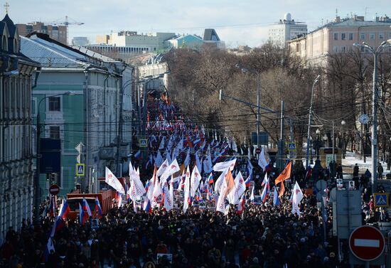 Boris Nemtsov's memory march