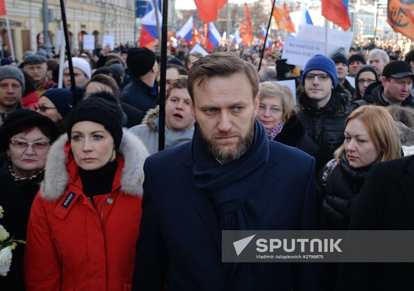 Boris Nemtsov's memory march