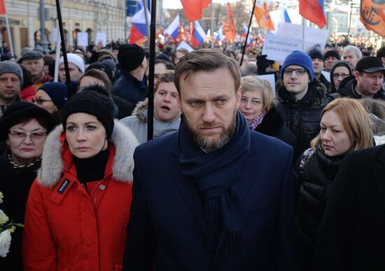 Boris Nemtsov's memory march