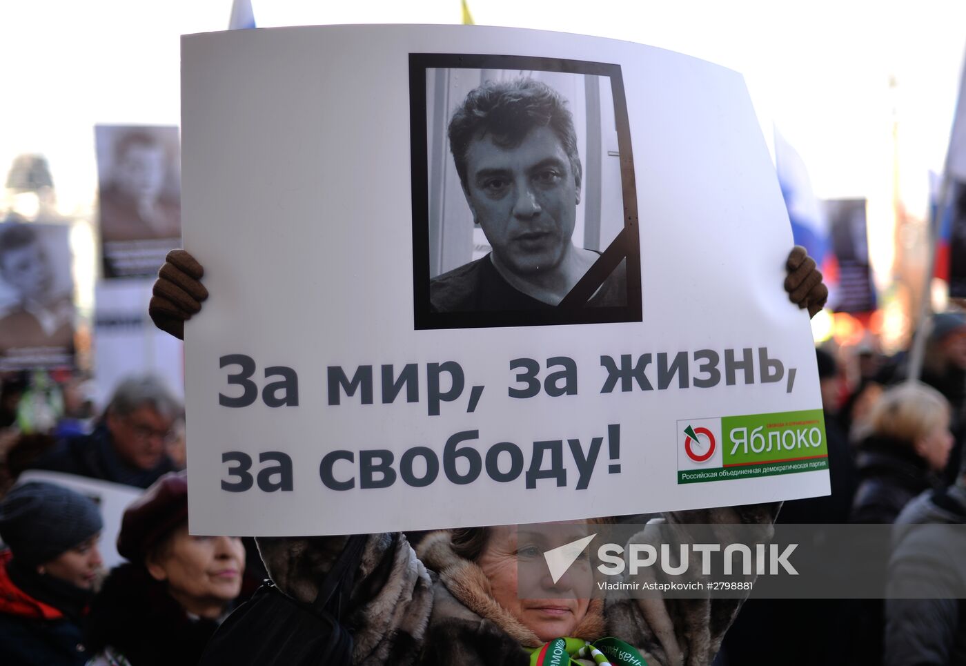 Boris Nemtsov's memory march