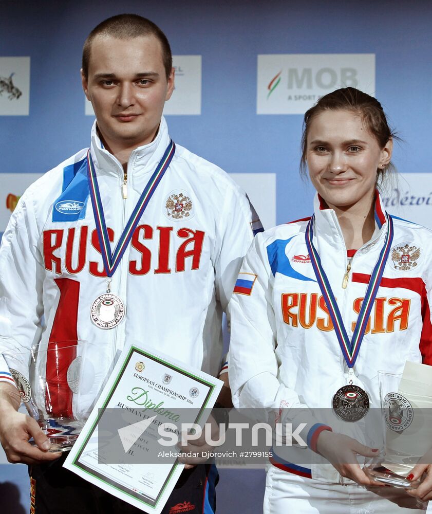 Shooting sports. European air weapon shooting championship