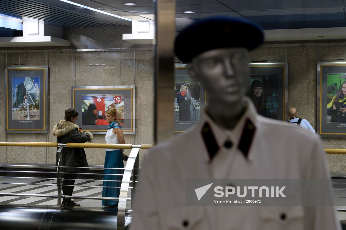 Women at the Helm exhibition at Moscow Metro