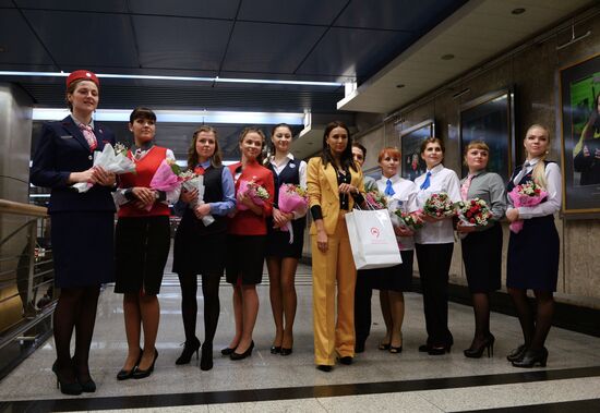Women at the Helm exhibition at Moscow Metro