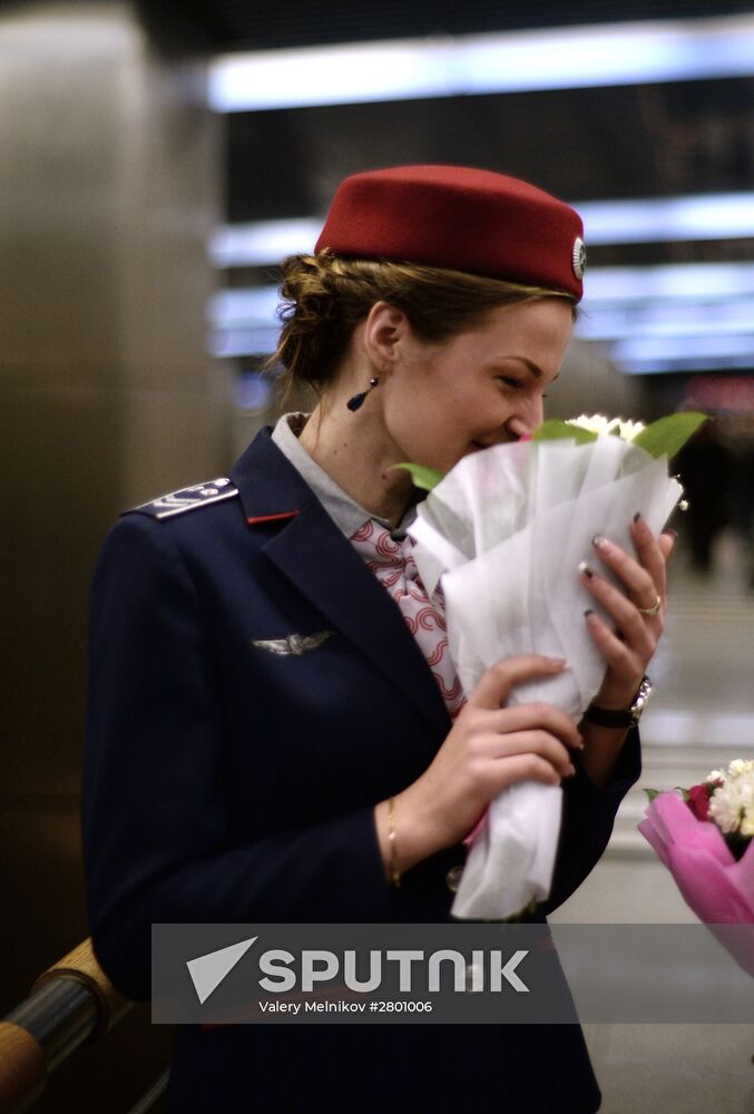 Women at the Helm exhibition at Moscow Metro