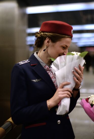 Women at the Helm exhibition at Moscow Metro