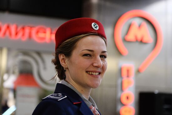 Women at the Helm exhibition at Moscow Metro