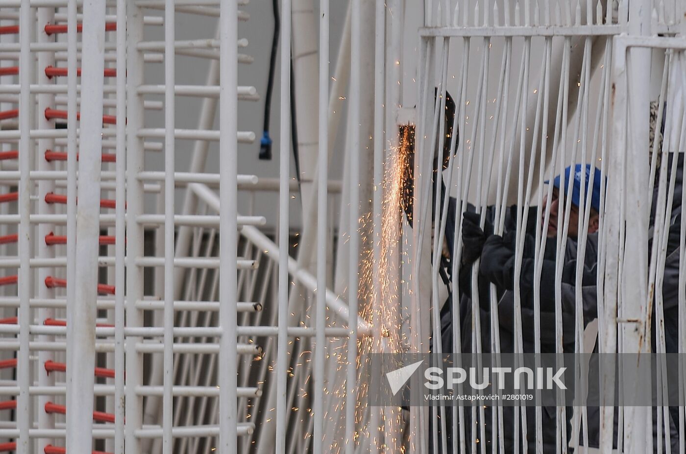 Amusement rides dismantled at the VDNKh park