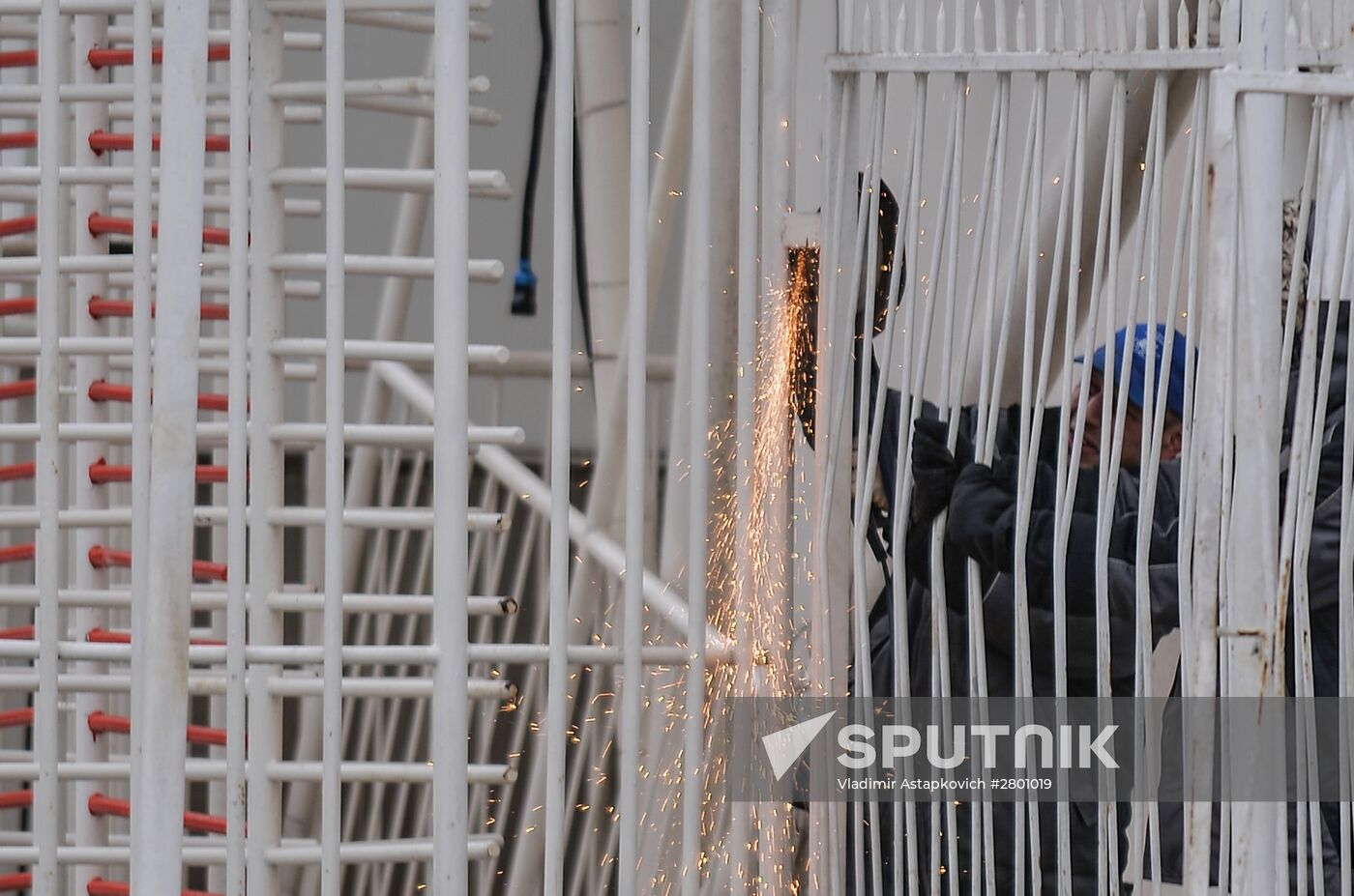 Amusement rides dismantled at the VDNKh park